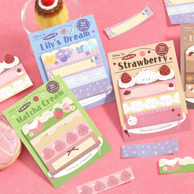 Sticky-notes uit de Korean-style bakkerijserie (3 willekeurige stuks)