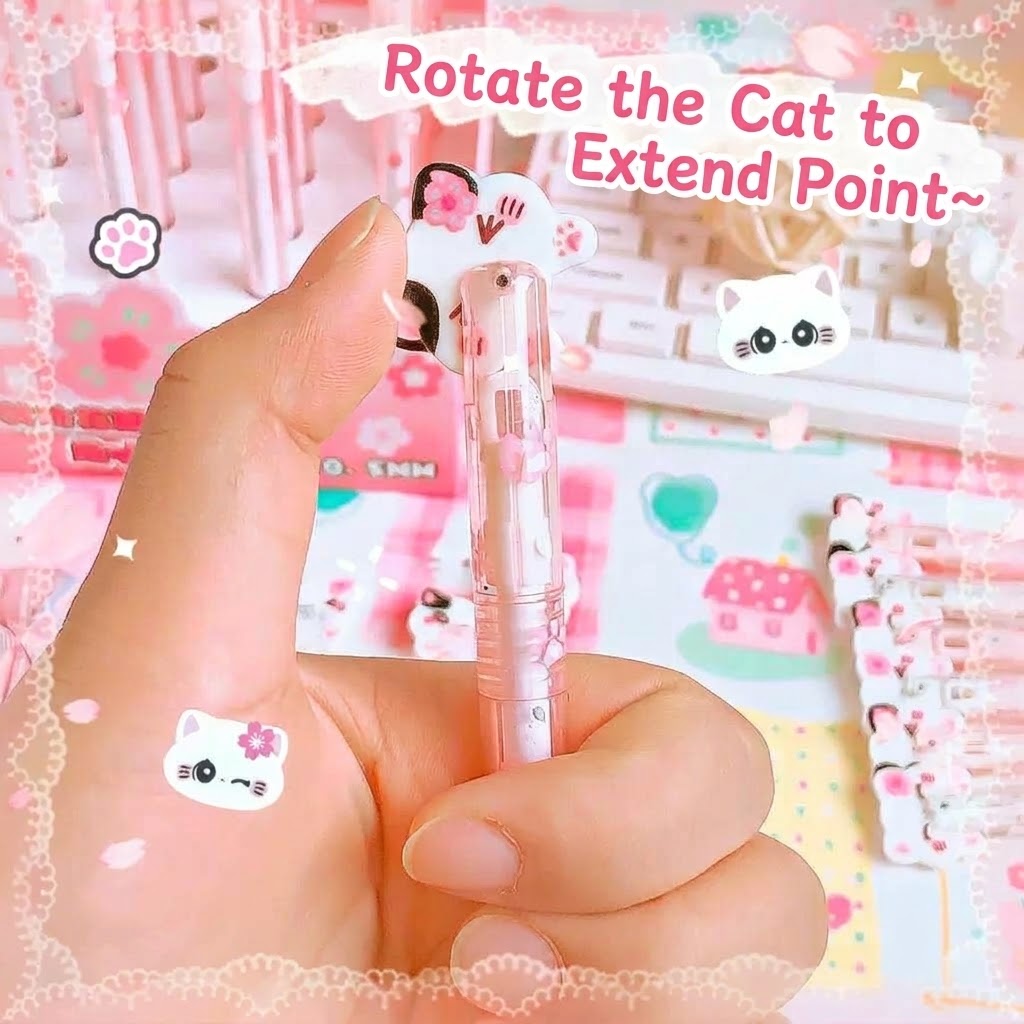 Roze Sakura Kat Gelpen (willekeurig 1)