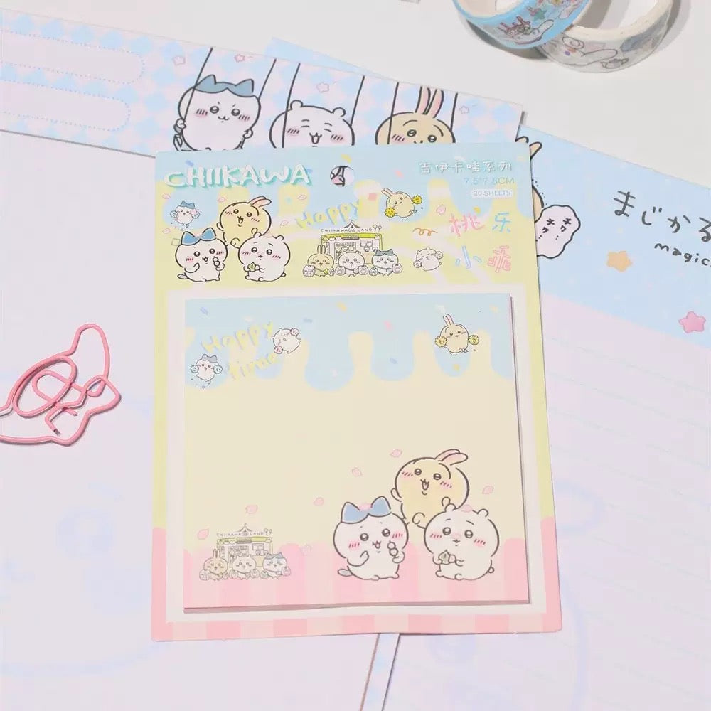 Schattige Chiikawa-cartoonstickynotes (willekeurig, 2 stuks)