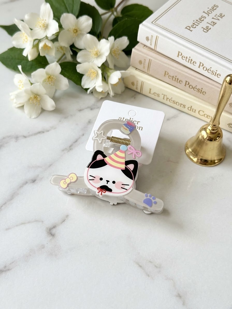 Grote Koreaanse kawaii-stijl klauwhaarclip