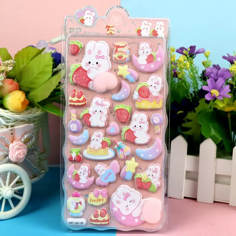 Squishy Bums Kawaii Stickers (willekeurige 2 stickers)