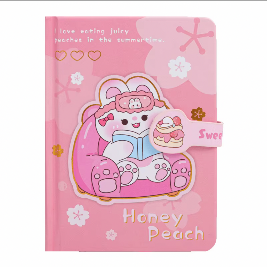 Kawaii-style Journal Notebook with magnetic closure (random 1 piece)