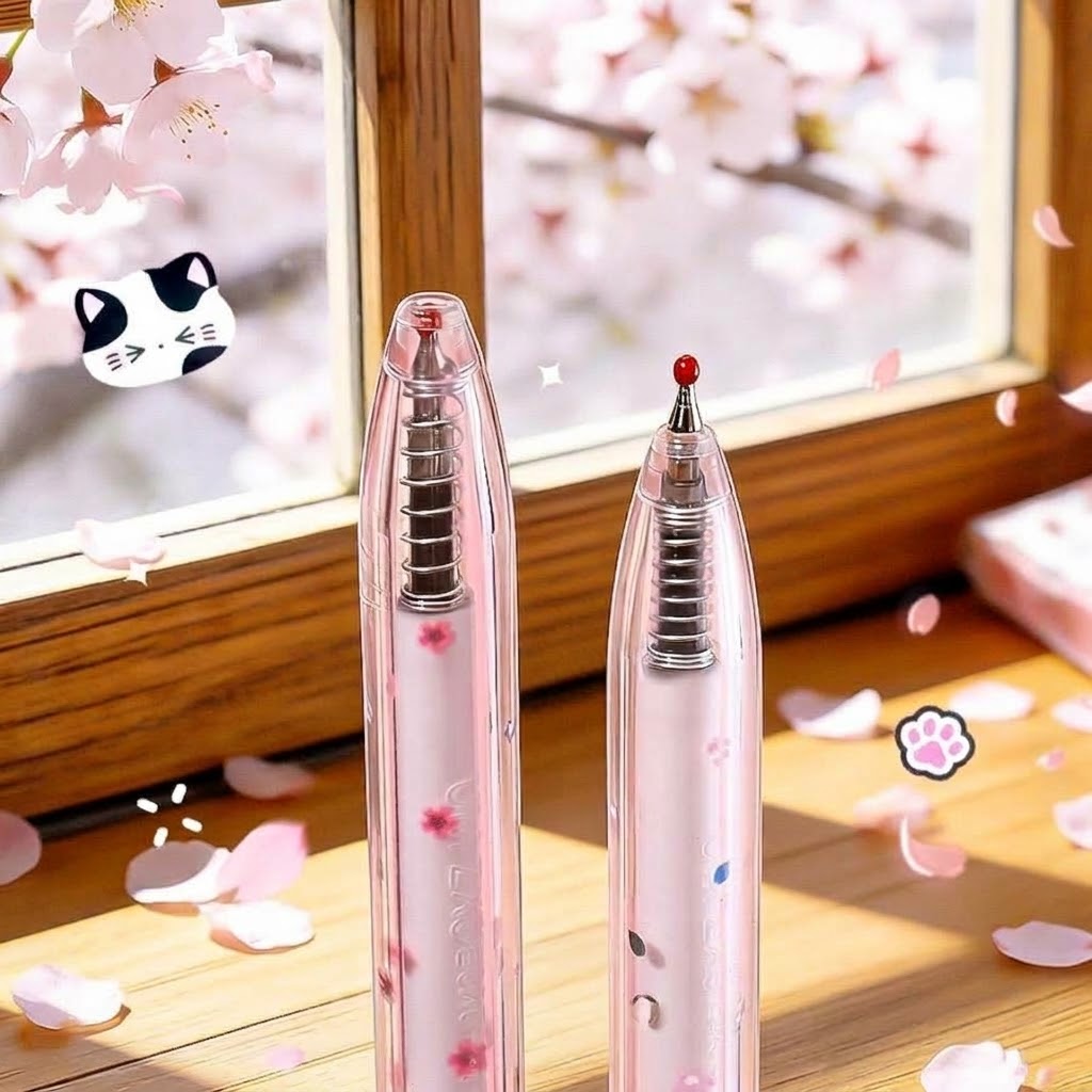 Roze Sakura Kat Gelpen (willekeurig 1)