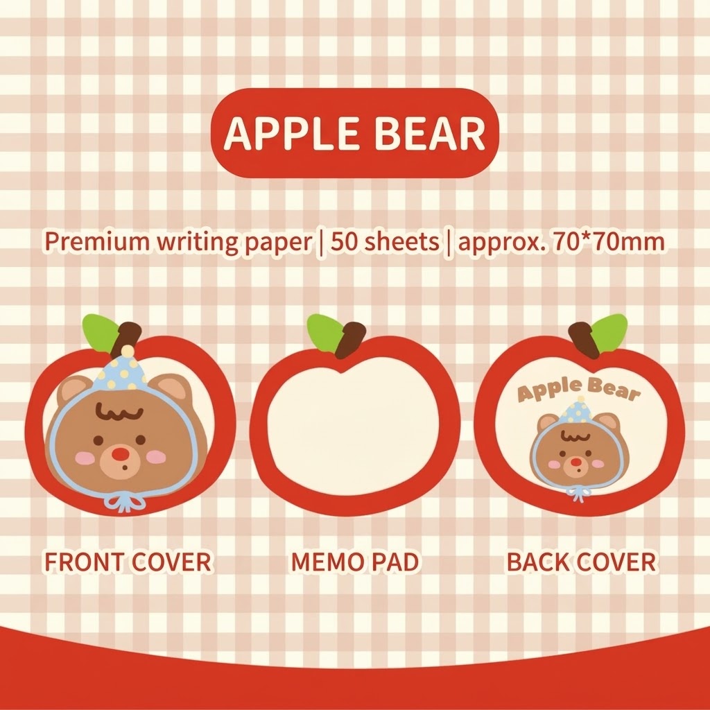 Pet Party-serie Kawaii memoblok (set van 4)