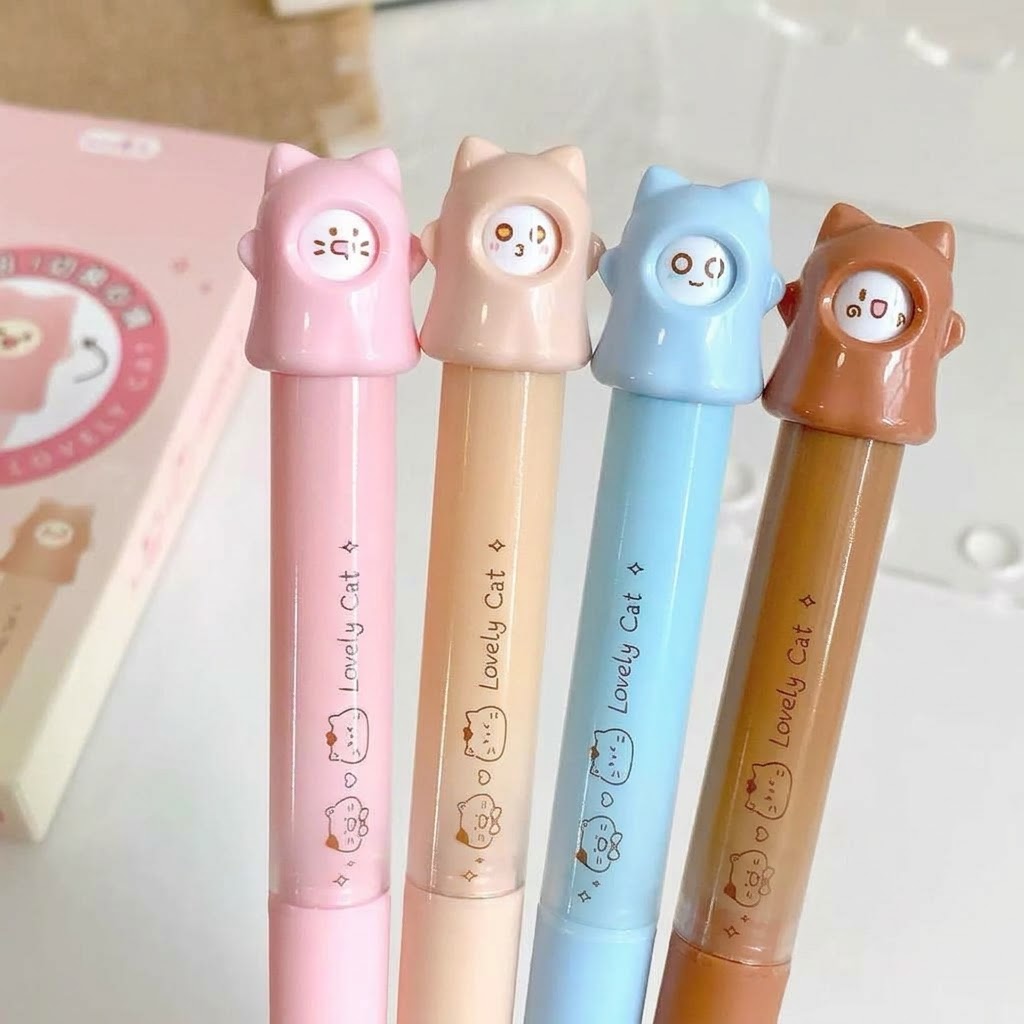 Leuke draaibare gelpen met kattenmotief