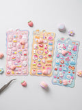 Leuke zachte 3D-cartoonstickers met billen