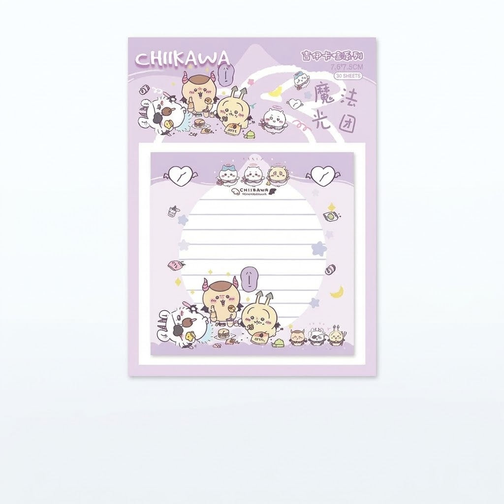 Schattige Chiikawa-cartoonstickynotes (willekeurig, 2 stuks)