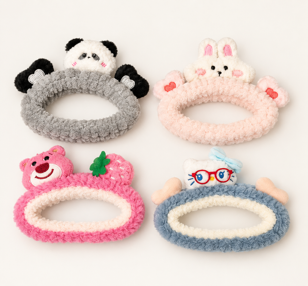 Leuke pluche haarband