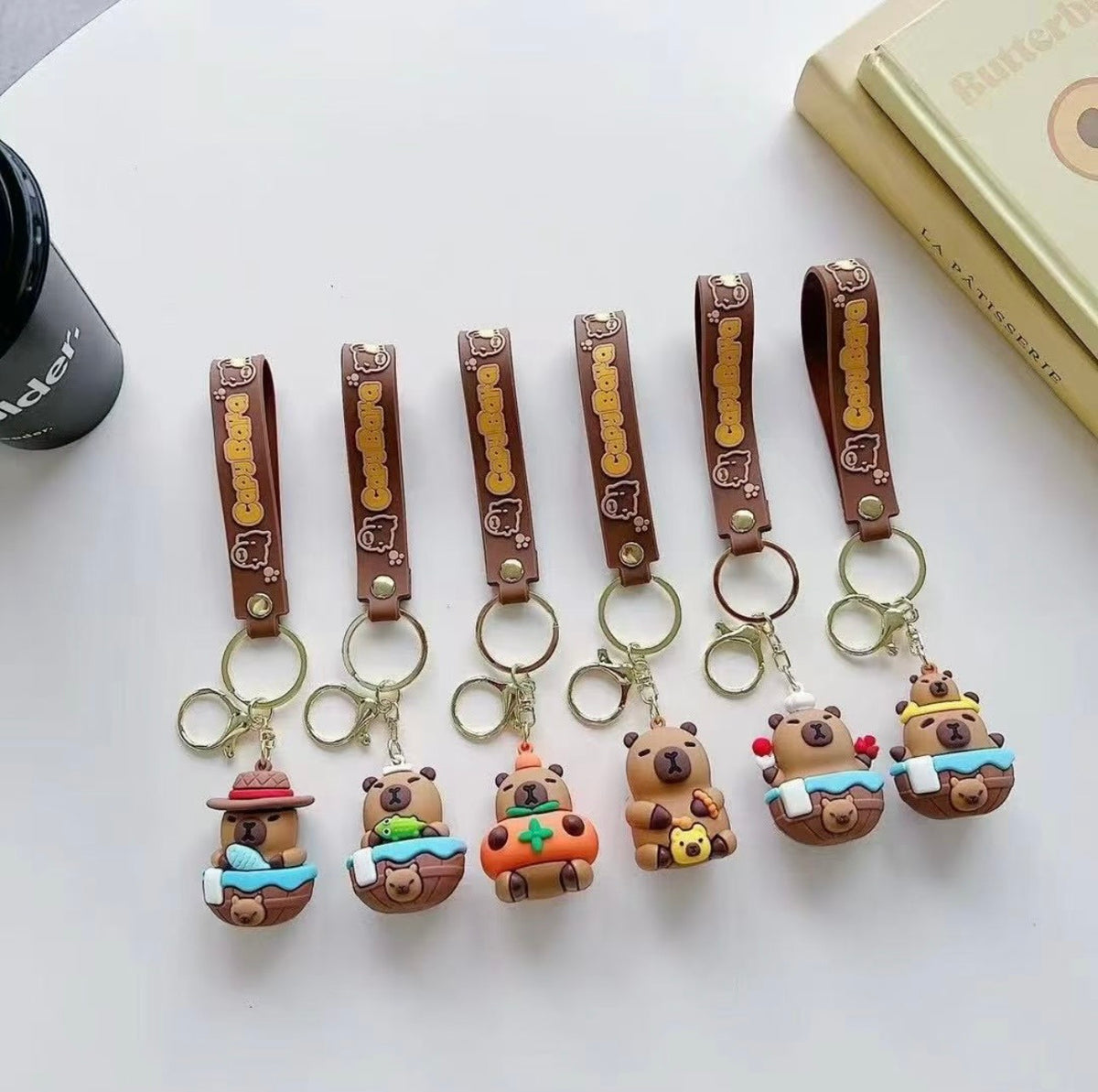 Capibara sleutelhanger (1 willekeurig stuk)