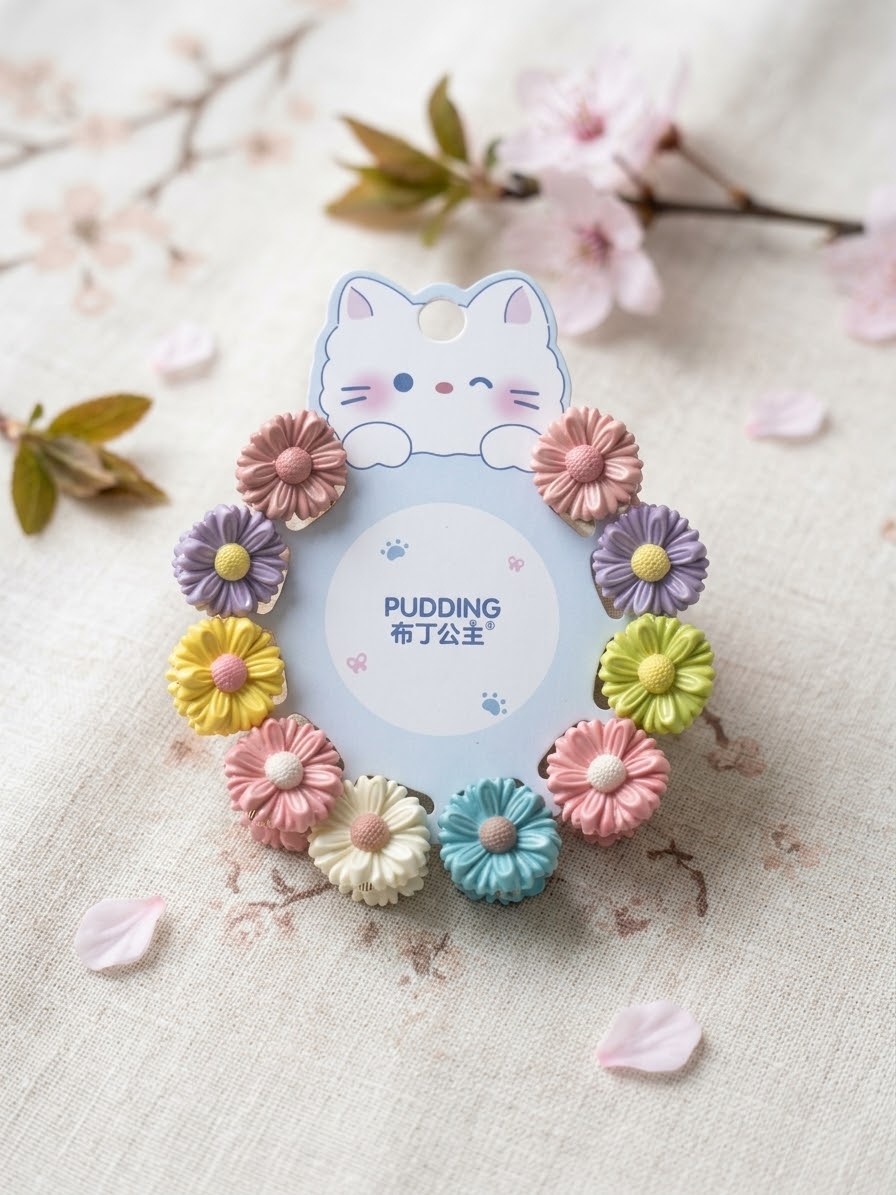 Leuke pastelkleurige mini-haarklemmetjes